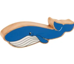 Tout Pour le Jeu Baleine bleue en bois 17.5 x 5.4 x 2.5 cm