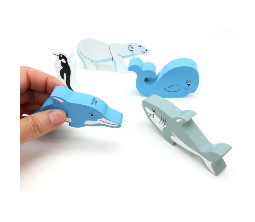Tout Pour le Jeu Baleine en bois 11 x 7.8 x 2.5cm