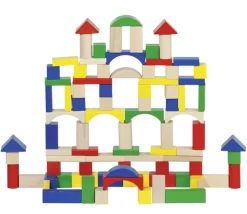 Enfant Tout Pour le Jeu Baril 100 blocs bois de construction colorés pour jeux
