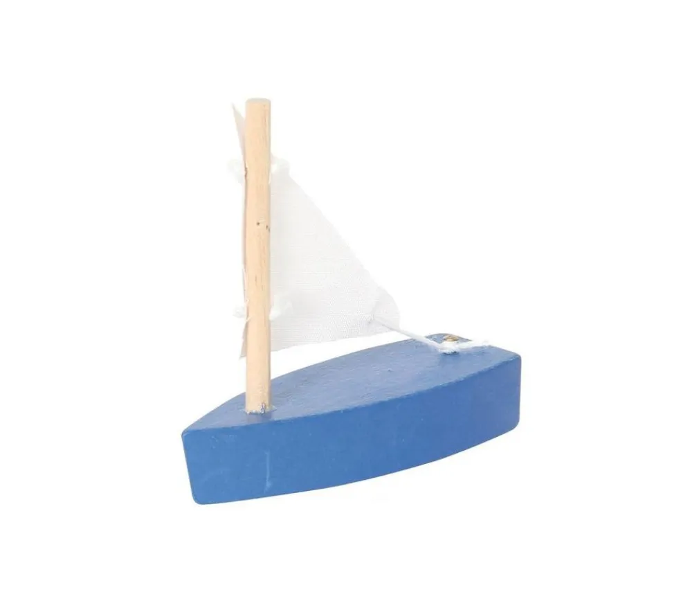 Tout Pour le Jeu Bateau en BOIS bleu 62x25x65 mm