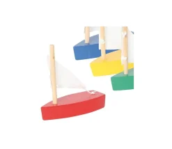 Tout Pour le Jeu Bateau en BOIS jaune 62x25x65 mm