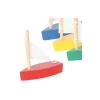 Tout Pour le Jeu Bateau en BOIS vert 62x25x65 mm