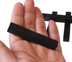 Tout Pour le Jeu Batonnet bûchette en bois 7 cm noir - 10x10x70 mm