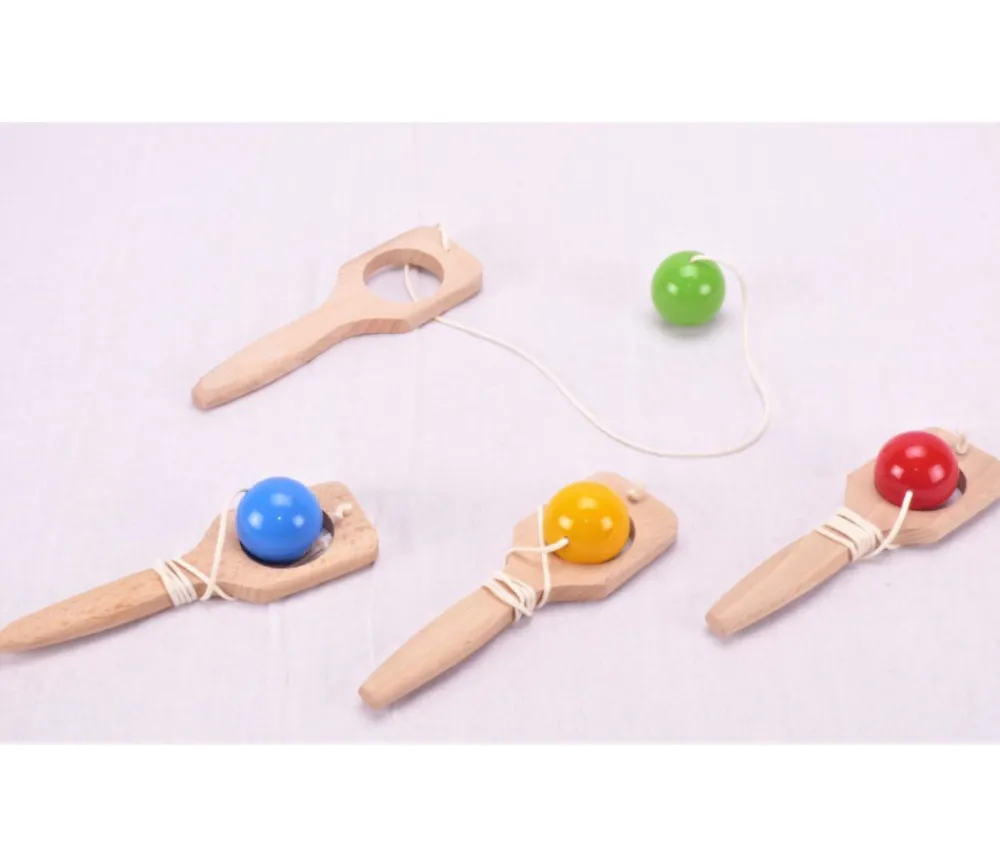 Tout Pour le Jeu Bilboraquette 16 cm en bois avec boule