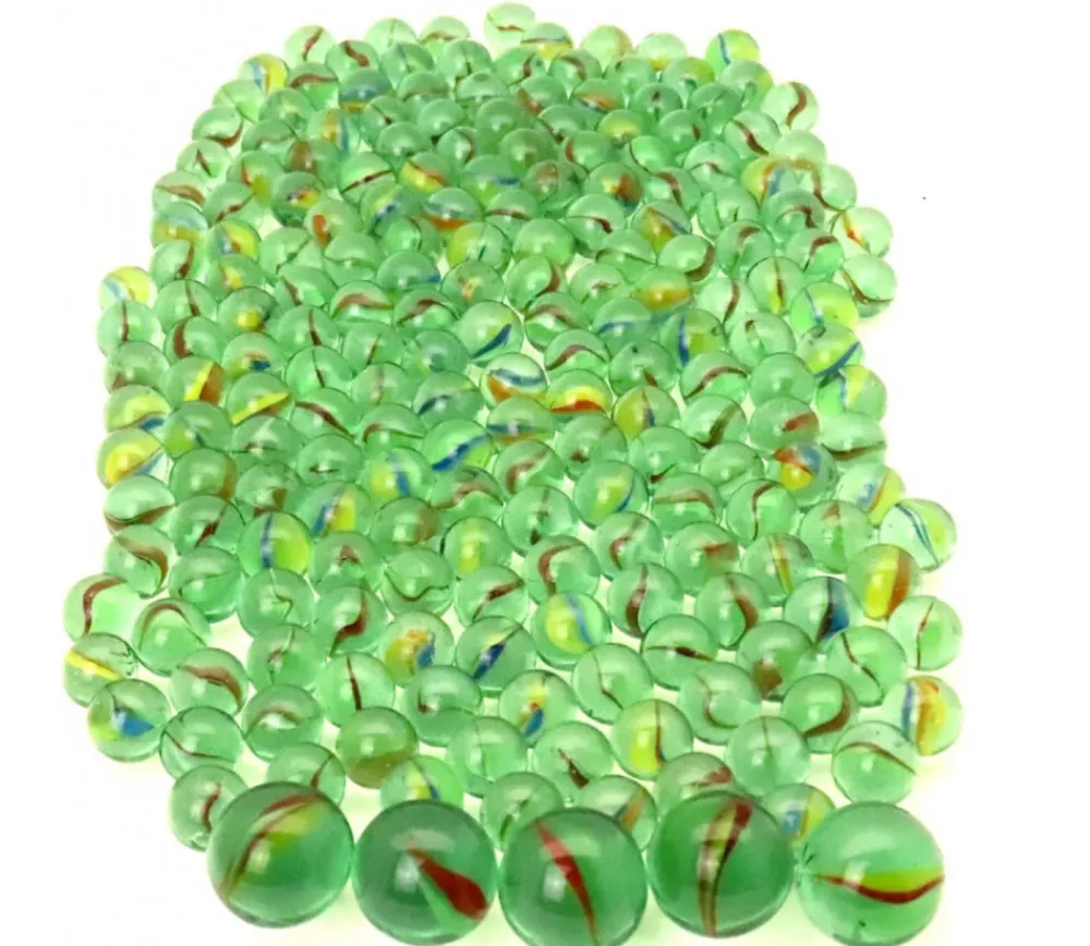 Tout Pour le Jeu Billes en verre pour jeu lot d'environ 200 billes + 4 boulets