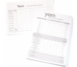 Tout Pour le Jeu Bloc note pour jeu de dés yams marquage points