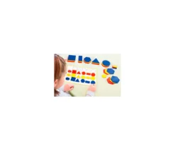 Tout Pour le Jeu Blocs logiques 2 tailles : jeu 60 formes géométriques + 16 fiches d'activités