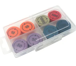 Tout Pour le Jeu Boite 4 compartiments 130x76x18 mm plastique transparente vide