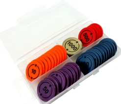 Tout Pour le Jeu Boite 4 compartiments 130x76x18 mm plastique transparente vide