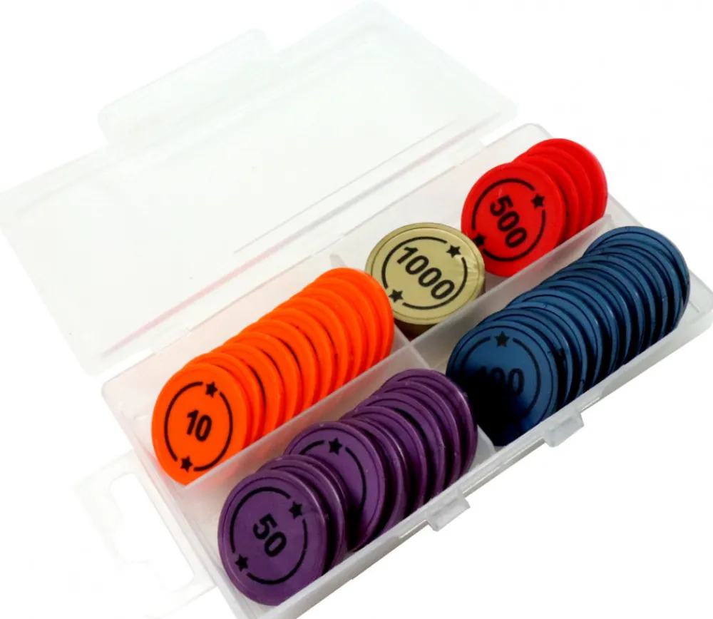 Tout Pour le Jeu Boite 4 compartiments 130x76x18 mm plastique transparente vide