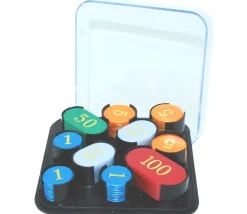Tout Pour le Jeu Boite 100 jetons numérotés pour jeux boite carré