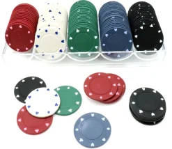 Tout Pour le Jeu Boite 100 jetons pour jeu de poker - fiches 40 mm