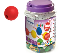 Tout Pour le Jeu Boite 100 perles rondes colorées 25 mm de diamètre