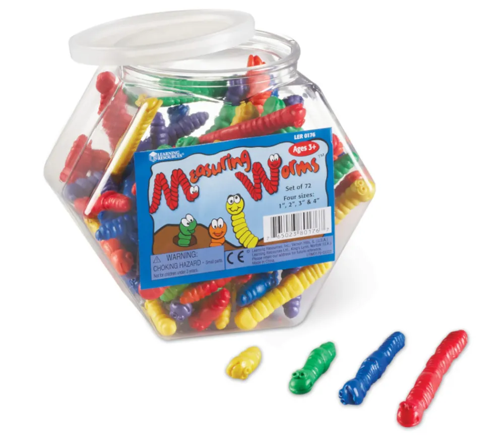 Tout Pour le Jeu Boite 72 pions Chenilles de mesure - 4 longueurs