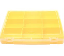 Tout Pour le Jeu Boite A4 avec 9 bacs jaunes vides de 325 x 255 x H 52 mm