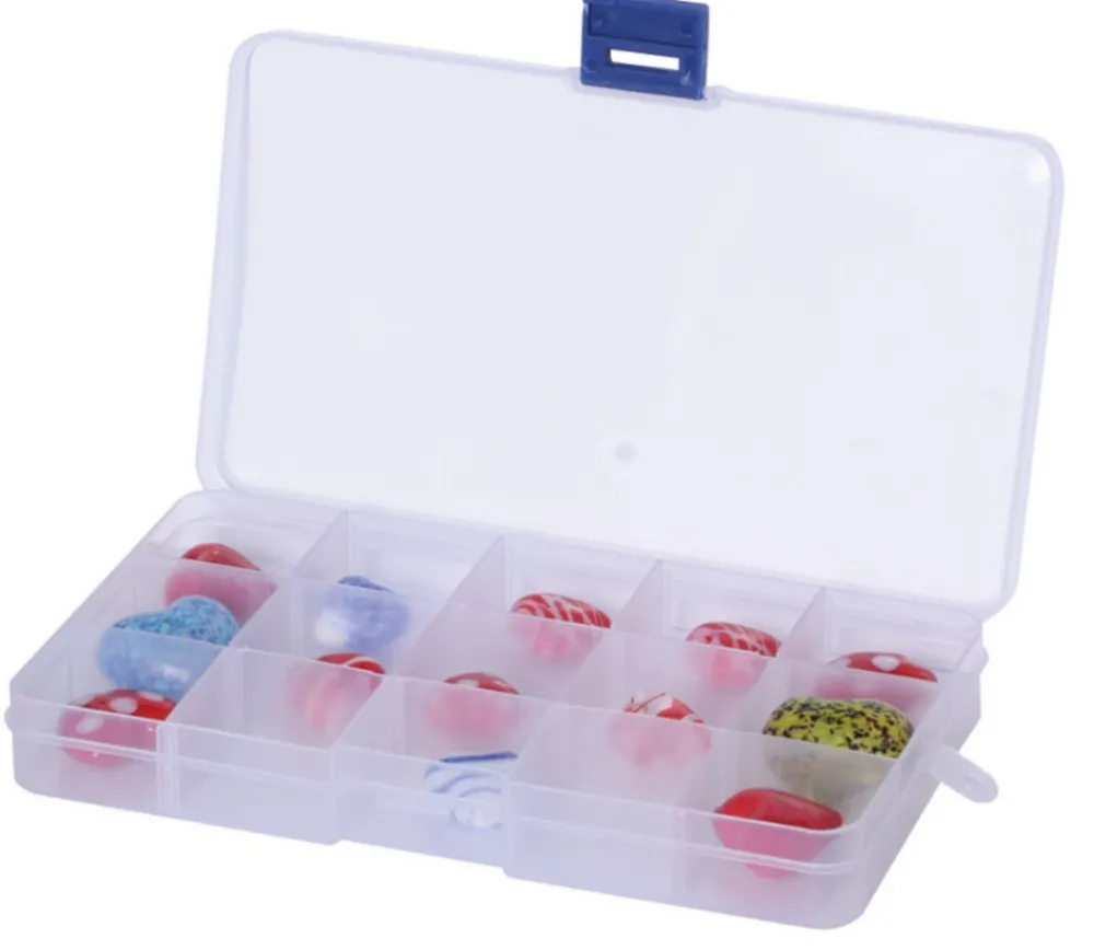 Tout Pour le Jeu Boite en plastique 15 compartiments