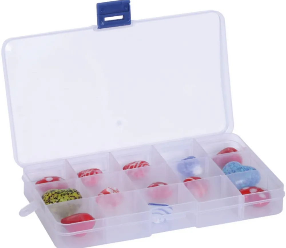 Tout Pour le Jeu Boite en plastique 15 compartiments