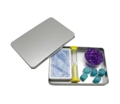 Tout Pour le Jeu Boite métal A6 pour 2 jeux cartes à jouer et accessoires 162 x 112 x 20 mm