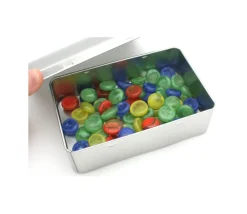 Tout Pour le Jeu Boite métal A6 pour 2 jeux cartes à jouer et accessoires 142 x 103 x 45 mm