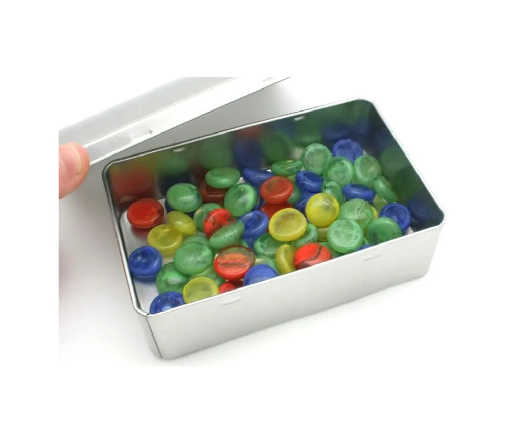 Tout Pour le Jeu Boite métal A6 pour 2 jeux cartes à jouer et accessoires 142 x 103 x 45 mm