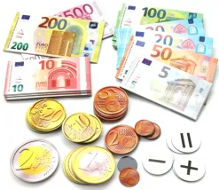 Tout Pour le Jeu boite100 pièces et billets euros magnétiques