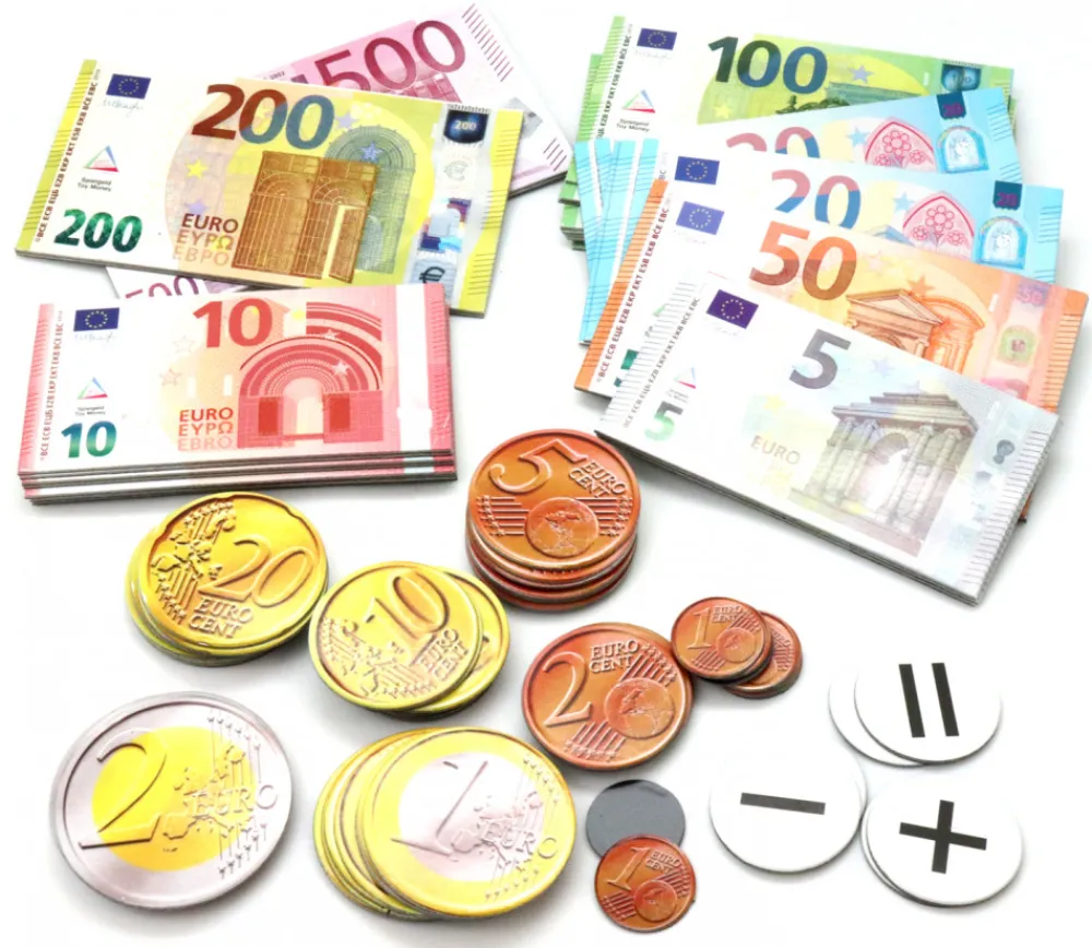 Tout Pour le Jeu boite100 pièces et billets euros magnétiques