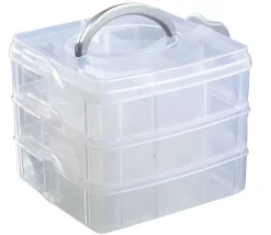 Tout Pour le Jeu Boite plastique 3 niveaux empilables 18 casiers