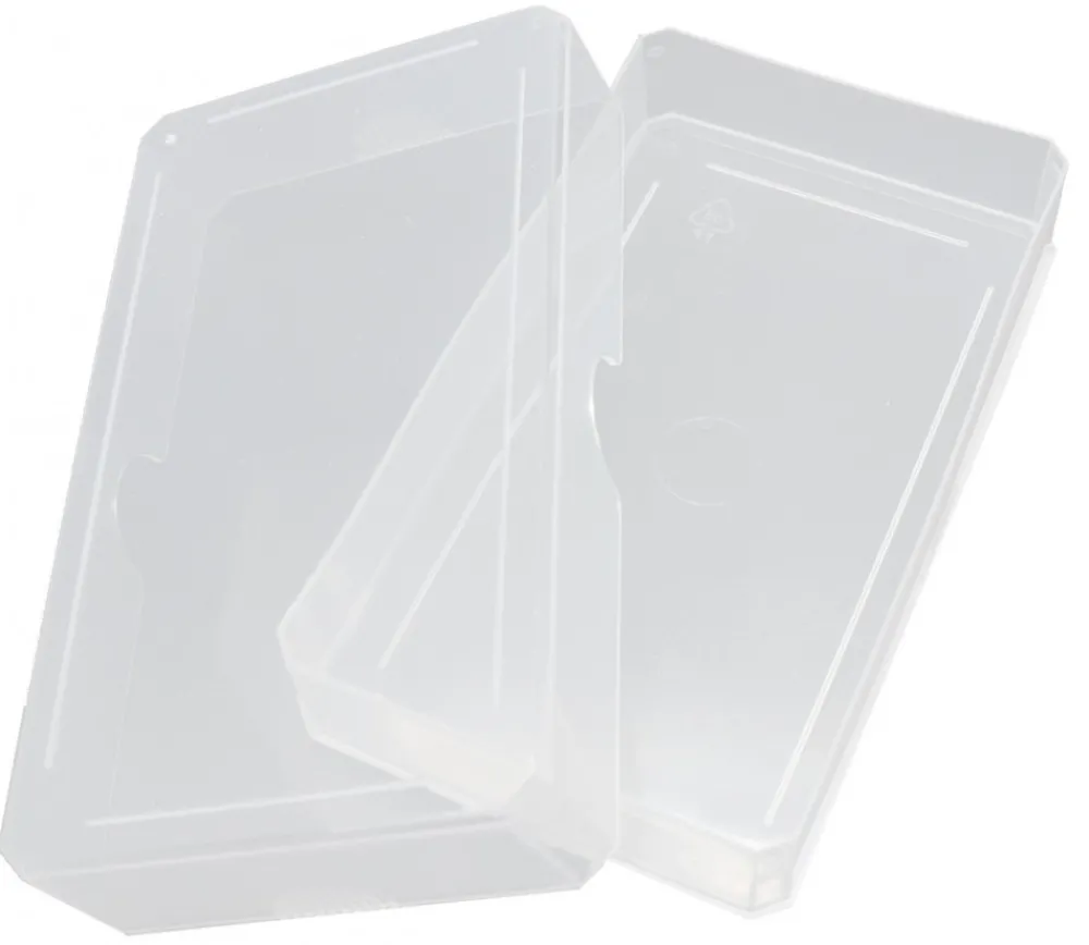 Tout Pour le Jeu Boite plastique 10.3 x 5.8 x 1.8 cm transparente vide pour cartes à jouer