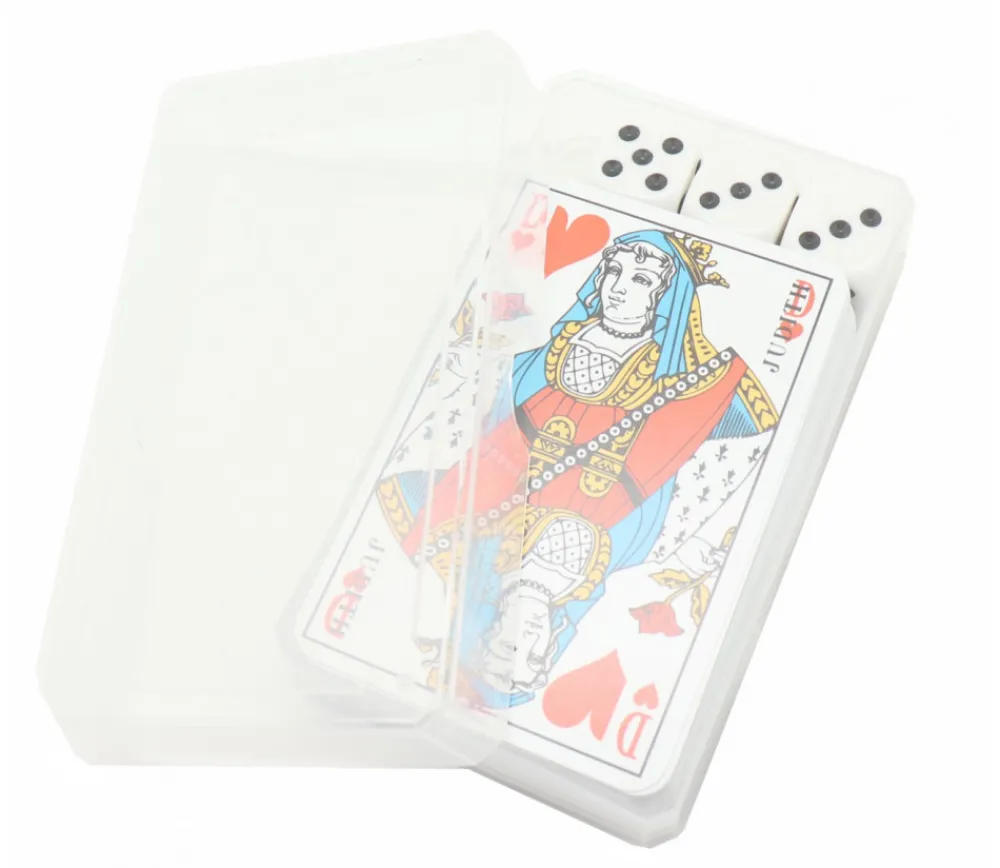 Tout Pour le Jeu Boite plastique 10.3 x 5.8 x 1.8 cm transparente vide pour cartes à jouer