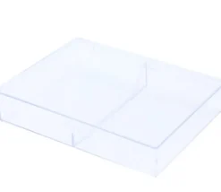 Tout Pour le Jeu Boite plastique double cristal pour 2 jeux 54 cartes à jouer vide