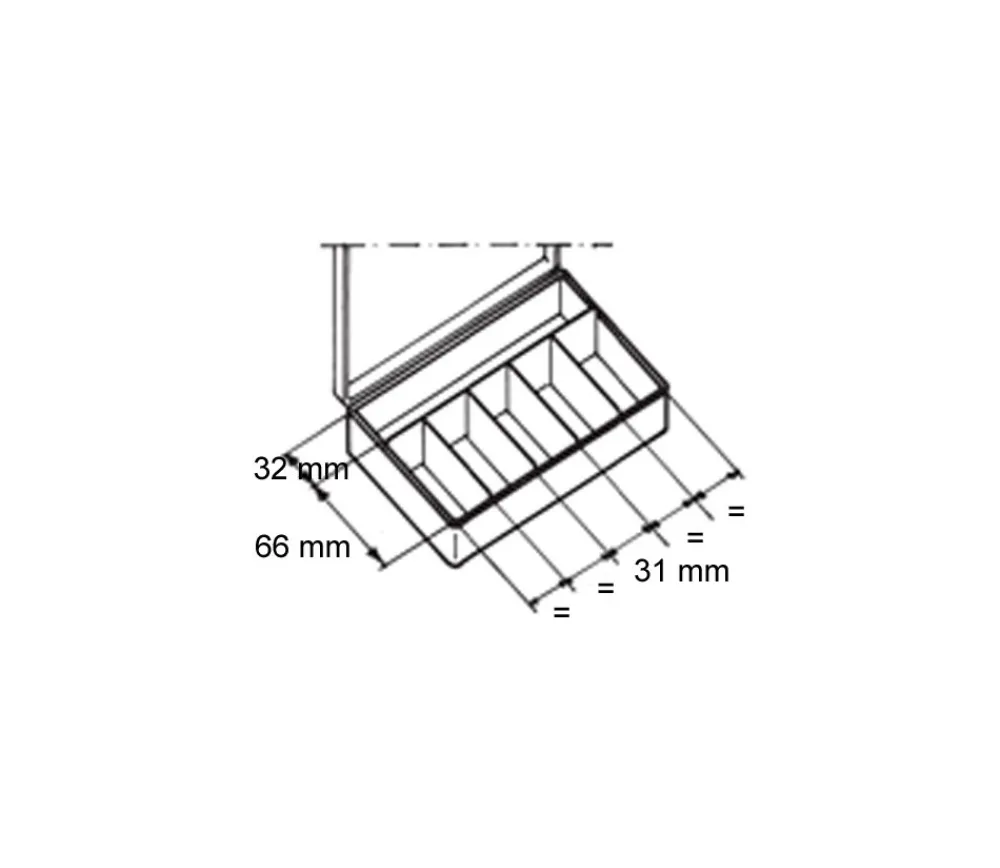 Tout Pour le Jeu Boite PM 6 compartiments de 16.5 x 10.2 x 3.1 mm en plastique