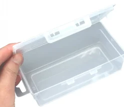 Tout Pour le Jeu Boite 130x76x42 mm vide plastique (format tarot) clips transparente