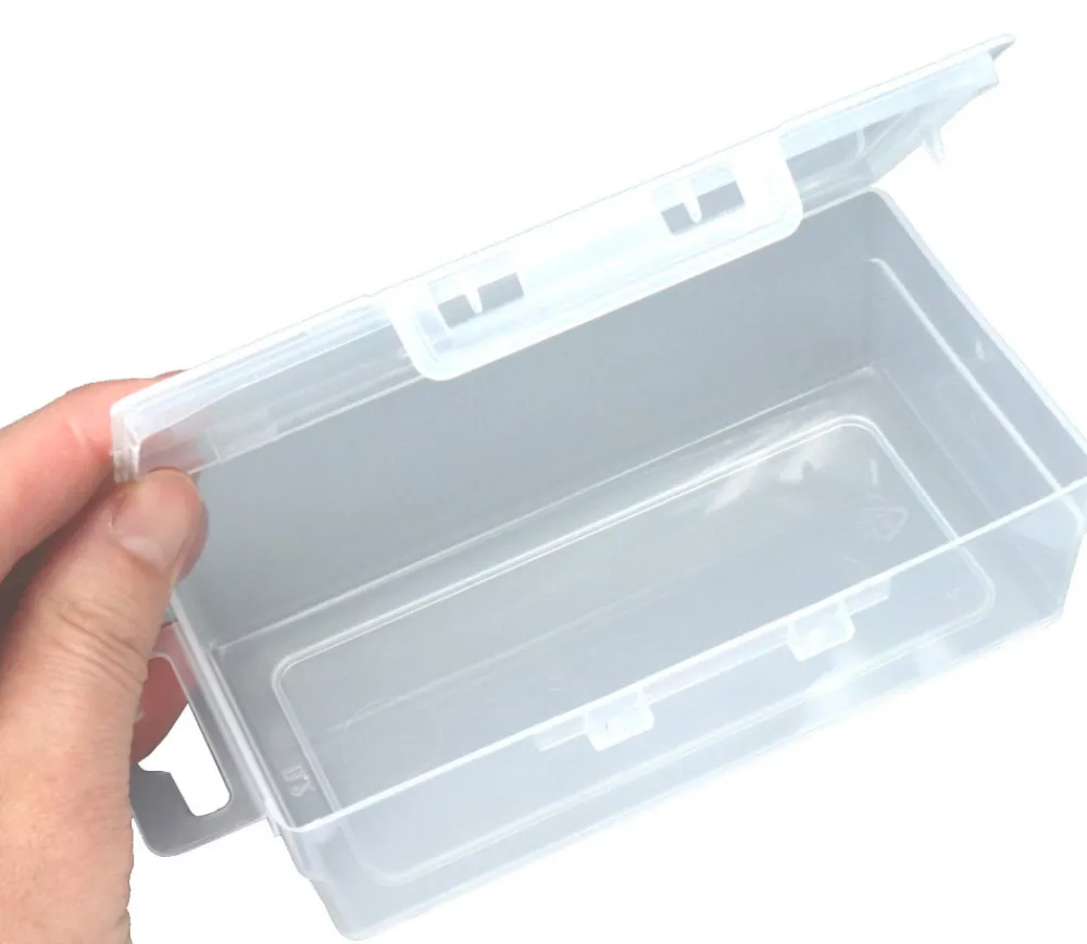 Tout Pour le Jeu Boite 130x76x42 mm vide plastique (format tarot) clips transparente