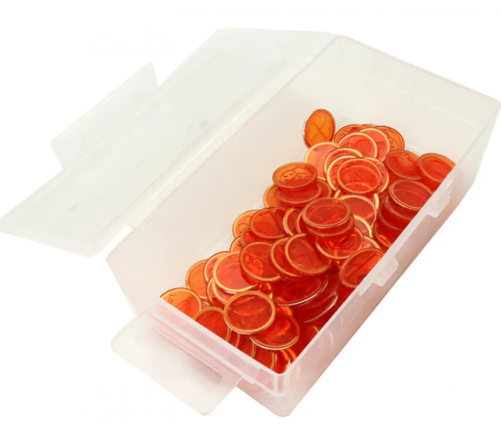 Tout Pour le Jeu Boite 130x76x42 mm vide plastique (format tarot) clips transparente