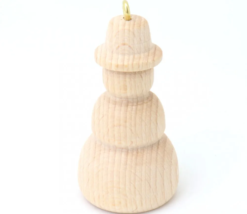 Tout Pour le Jeu Bonhomme de neige en bois 7 cm