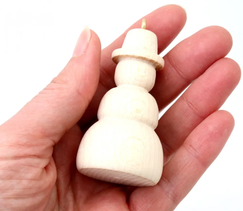 Tout Pour le Jeu Bonhomme de neige en bois 7 cm
