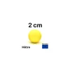 Tout Pour le Jeu Boule 2 cm couleur jaune en bois - bille hêtre diamètre 20 mm