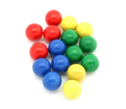 Tout Pour le Jeu Boule 2 cm couleur jaune en bois - bille hêtre diamètre 20 mm