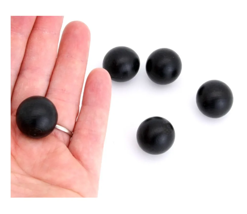 Tout Pour le Jeu Boule 2 cm couleur noire en bois - bille buis diamètre 20 mm