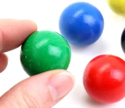 Tout Pour le Jeu Boule 2.5 cm couleur rose en bois - bille hêtre diamètre 25 mm