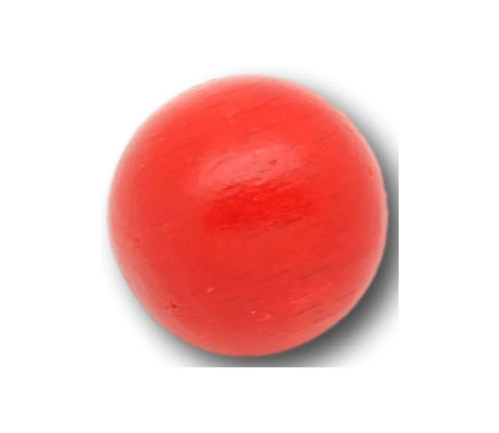Tout Pour le Jeu Boule 3 cm couleur rouge en bois - cochonnet hêtre diamètre 30 mm