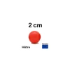 Tout Pour le Jeu Boule 2 cm couleur rouge en bois - bille hêtre diamètre 20 mm