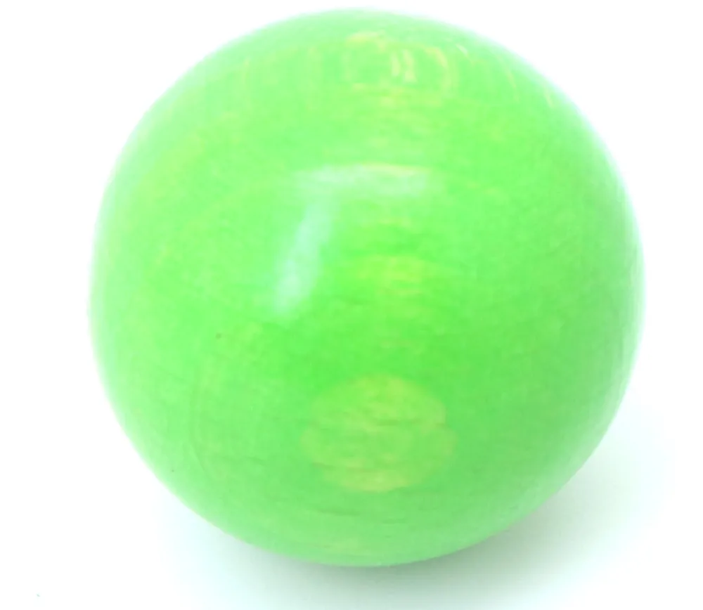 Tout Pour le Jeu Boule 3 cm couleur vert clair en bois - bille hêtre diamètre 30 mm