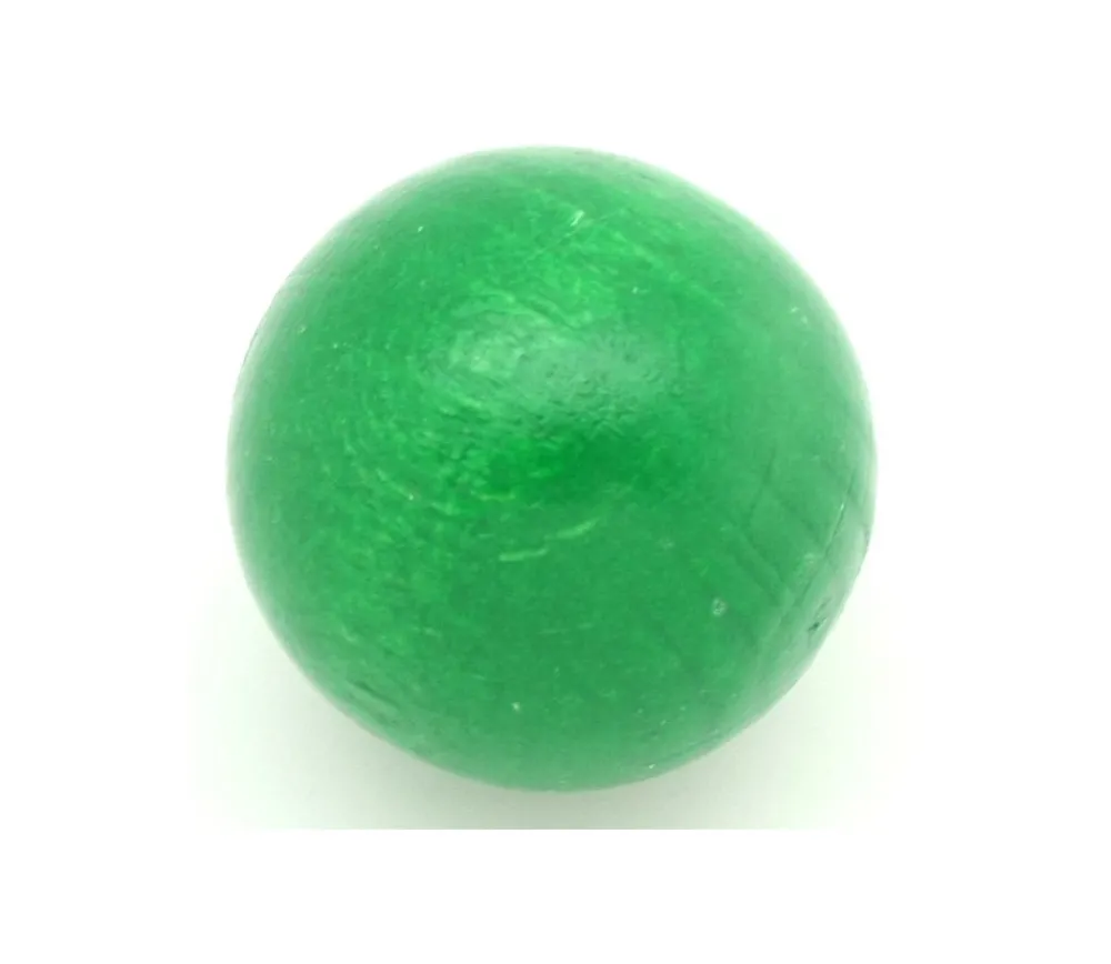 Tout Pour le Jeu Boule 3 cm couleur verte en bois - bille hêtre diamètre 30 mm