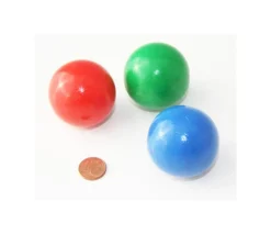 Tout Pour le Jeu Boule 4 cm couleur verte en bois - grosse bille hêtre diamètre 40 mm