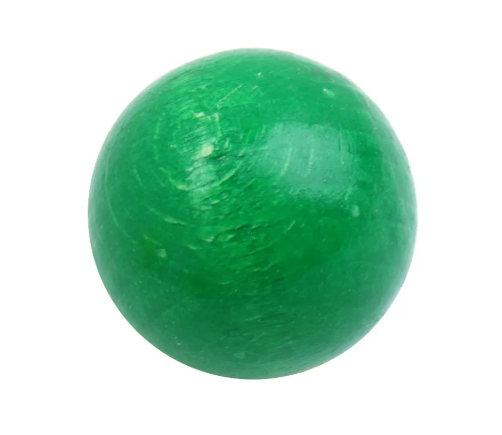 Tout Pour le Jeu Boule 2.5 cm couleur verte en bois - bille hêtre diamètre 25 mm