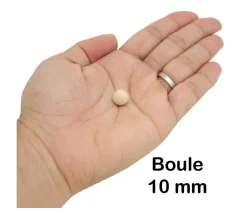 Tout Pour le Jeu Boule 1 cm en bois - bille hêtre diamètre 10 mm