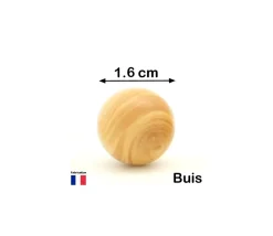 Tout Pour le Jeu Boule 1.6 cm en bois - bille buis diamètre 16 mm