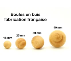 Tout Pour le Jeu Boule 1.6 cm en bois - bille buis diamètre 16 mm