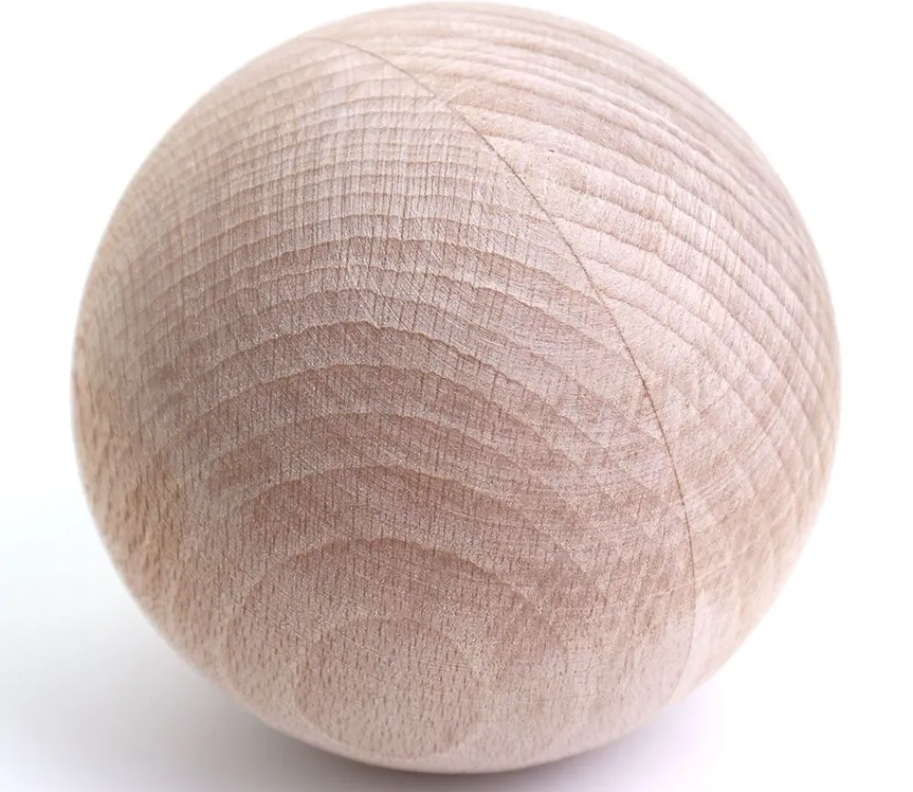 Tout Pour le Jeu Boule 8 cm en bois - grosse boule hêtre diamètre 80 mm